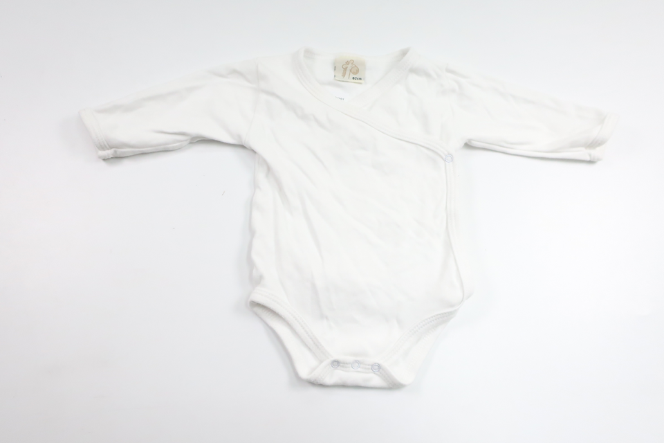 Wrap bodysuit from Basic U - Size 62 - White