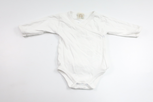 Wrap bodysuit from Basic U - Size 62 - White