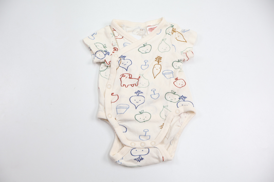 Omlottbody från H&M - Storlek 56 - Benvit