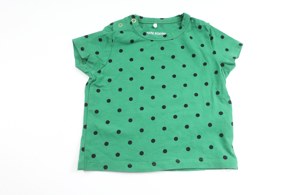 Gepunktetes T-Shirt von Mini Rodini – Größe 68/74 – Grün