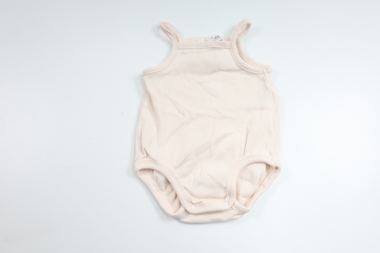 Ribbed linen bodysuit from Zara - Size 56/62 - Pink