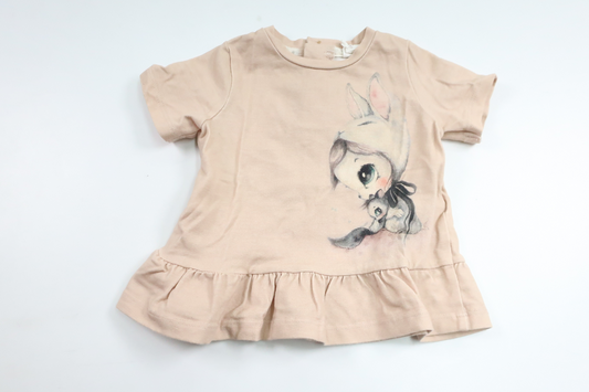 Tunic with Mrs Mighetto from H&M - Size 68 - Pink