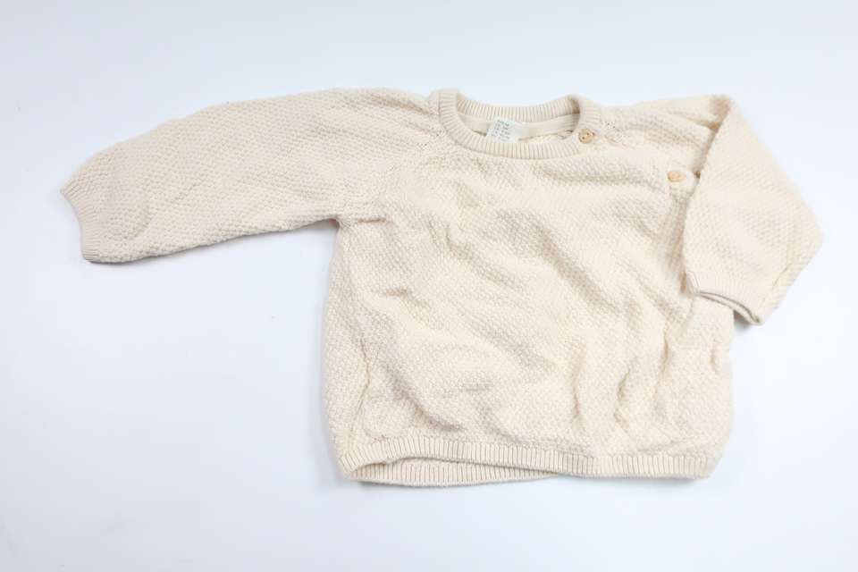 Knitted sweater from H&M - Size 68 - Off-white