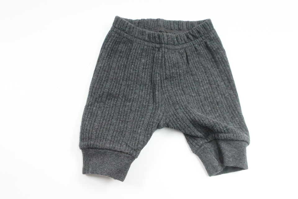 Ribbed pants from Babyhug - Size 44 - Grey