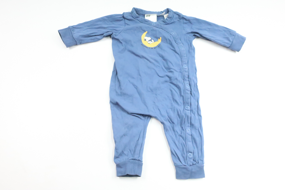 Pyjama mit Snoopy von H&MM - Größe 62 - Blau