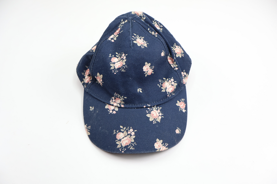 Floral cap from Newbie - Size 48/50 - Navy blue