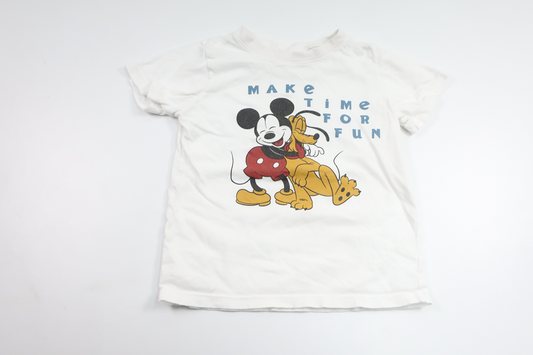T-Shirt mit Mickey Mouse von FIX by Lindex – Größe 92 – Weiß