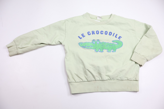 Sweatshirt från Lindex - Storlek 128 - Grön