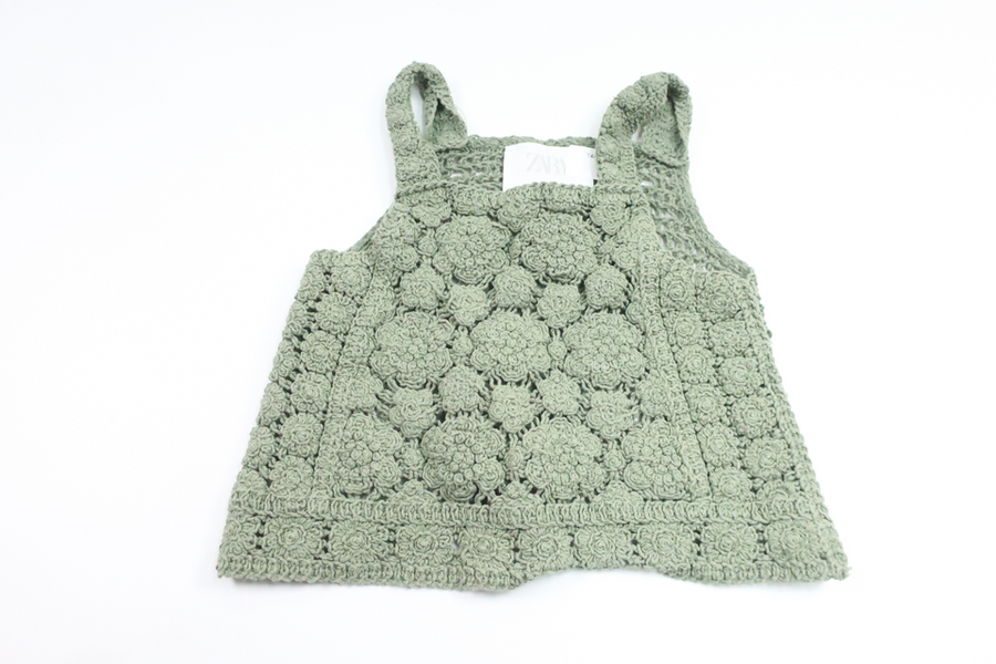 Knitted top from Zara - Size 120 - Green