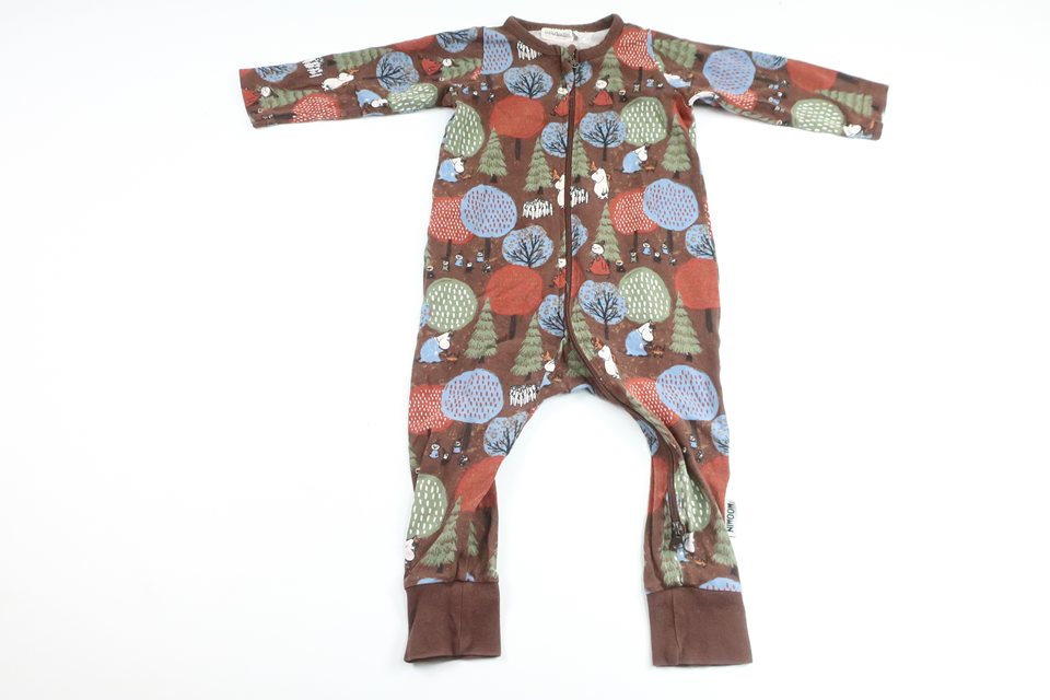 Mumin-Pyjama von Martinex – Größe 68 – Braun