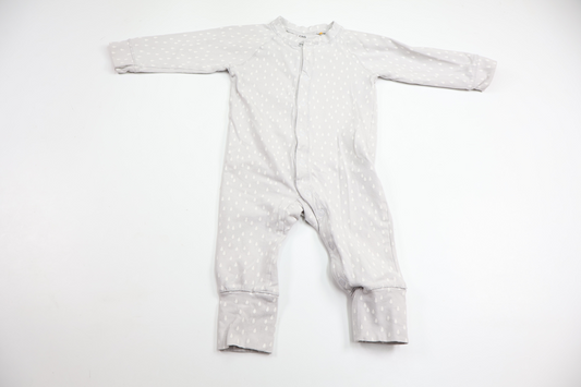 Pyjamas med hjärtan från Åhléns - Storlek 62/68 - Grå