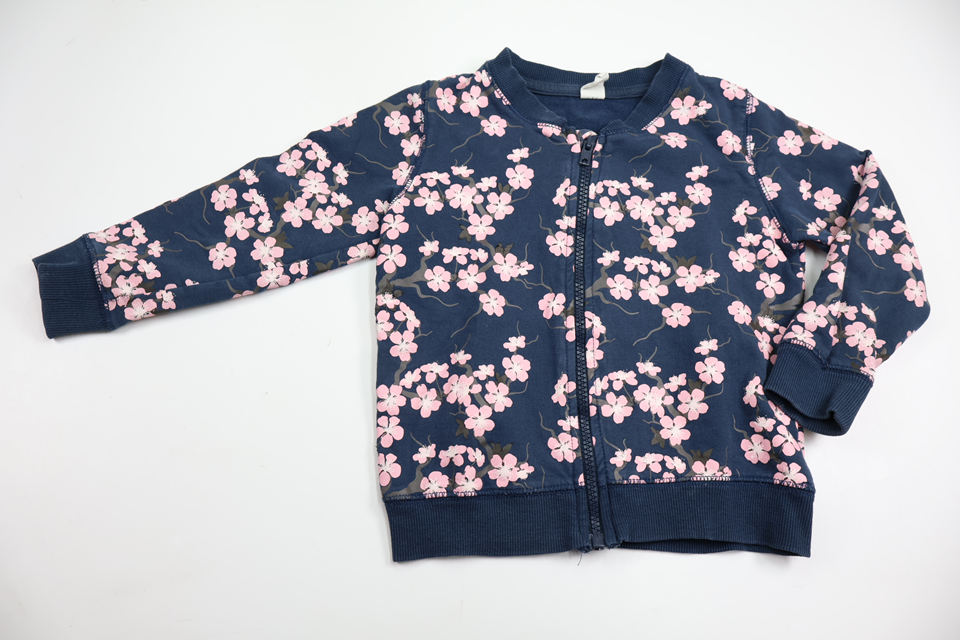 Floral cardigan from Uniq Mini - Size 98/104 - Navy blue