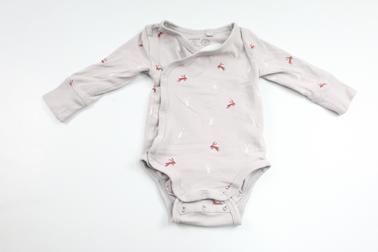 Wickelbody von Lindex – Größe 56 – Grau