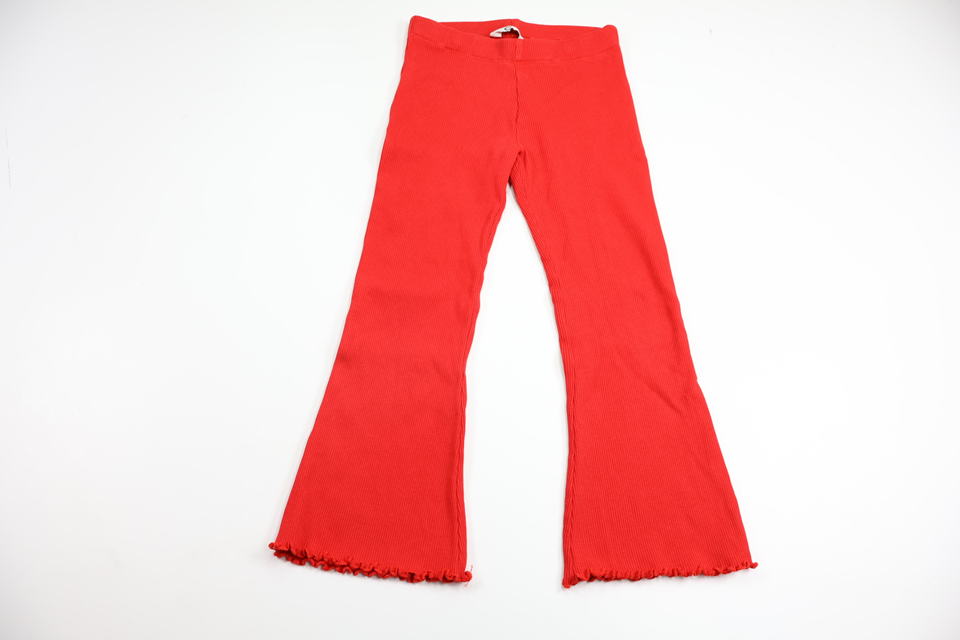 Ribbed flared trousers from Cubus - Size 110 - Red