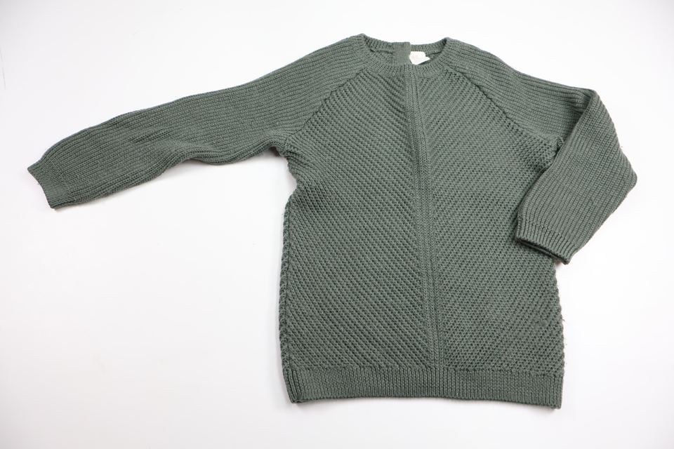 Knitted sweater in 100% wool from H&M - Size 104 - Green