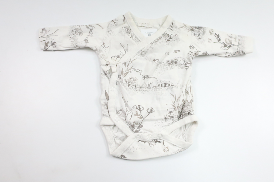 Wickelbody von Newbie – Größe 50 – Weiß