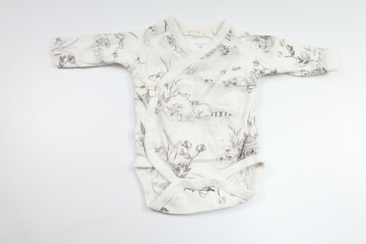 Wickelbody von Newbie – Größe 50 – Weiß