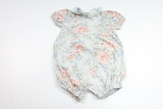 Geblümter Jumpsuit von Newbie – Größe 68 – Blau