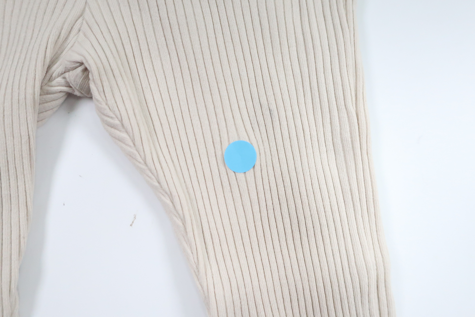 Gerippte Hose von Lindex – Größe 74 – Cremeweiß