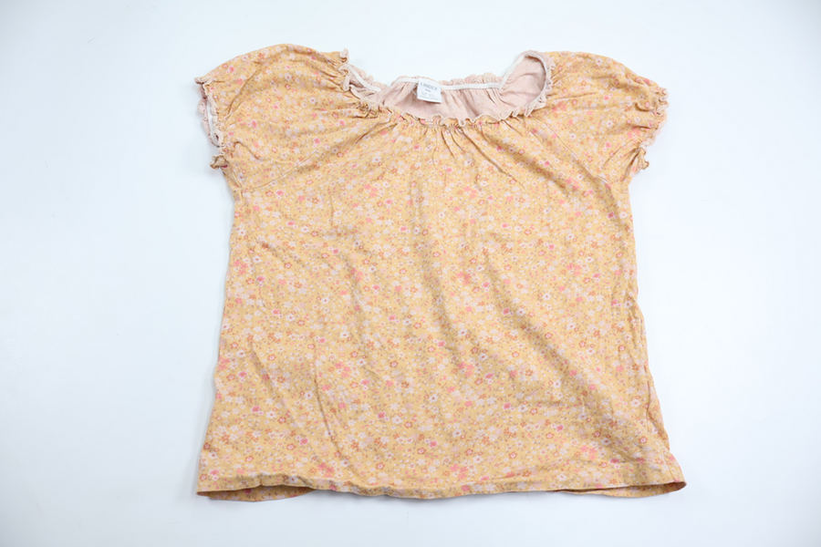 Floral top from Lindex - Size 128 - Orange