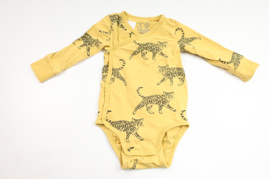 Wickelbody von Lindex – Größe 68 – Gelb