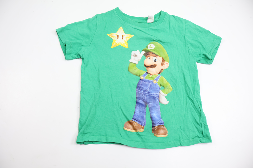 TRöja med Super Mario - Luigi från H&M - Storlek 110/116 - Grön
