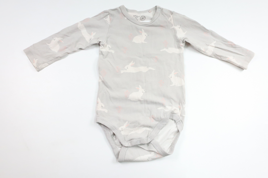 Body von Lindex – Größe 74 – Grau