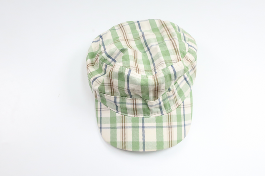 Karierte Kappe von Lindex – Größe 48/50 – Grün