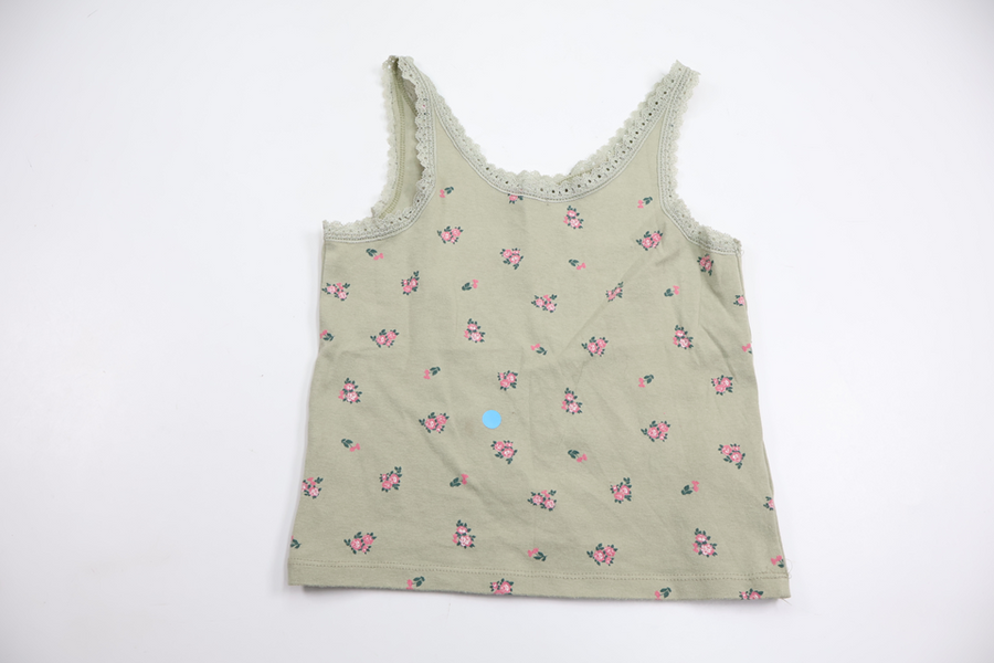 Floral camisole from Lindex - Size 134/140 - Green