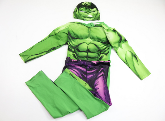 Jumpsuit "Hulken" med mask från H&M - Storlek 110/116 - Grön