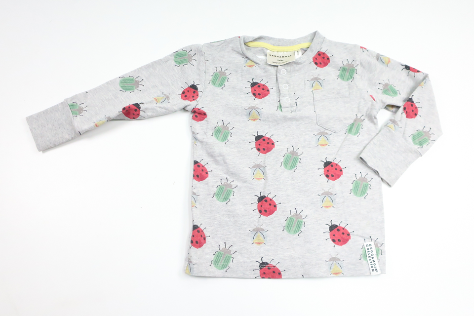 Pyjamapullover von Geggamoja – Größe 74/80 – Grau