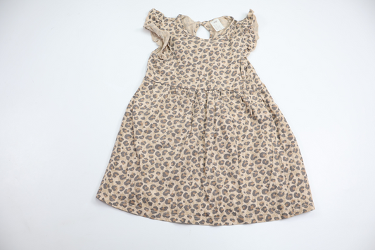 Leopard print dress from H&M - Size 92 - Beige