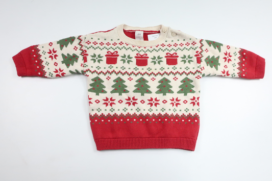 Knitted sweater from H&amp;M - Size 68 - Red