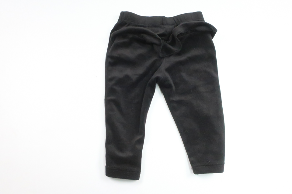 Velour trousers with ruffles from Kappahl - Size 74 - Black
