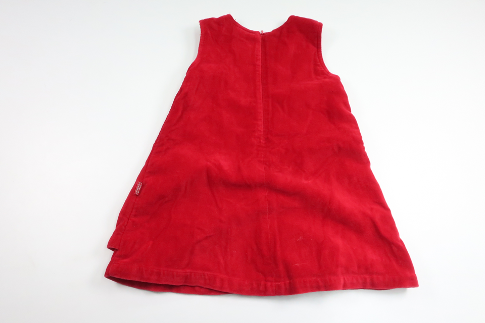 Velourskleid von FIX by Lindex – Größe 86 – Rot