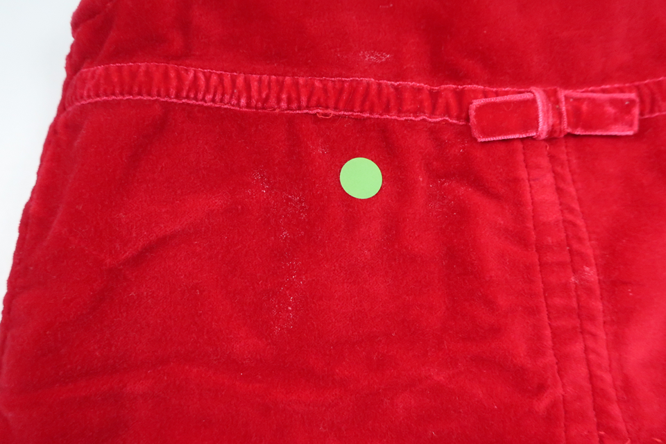 Velourskleid von FIX by Lindex – Größe 86 – Rot