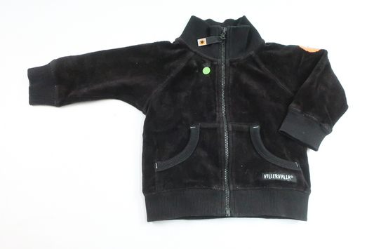Fleece-Strickjacke von Villervalla – Größe 68 – Schwarz