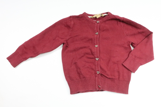 Strickjacke von Basic U – Größe 74 – Burgunderrot