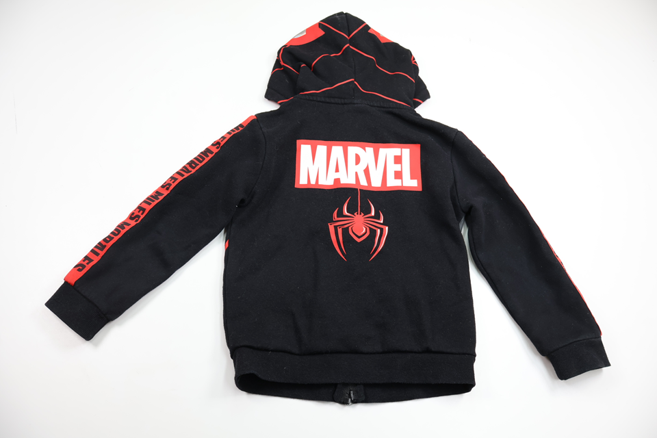 Munkjacka med Marvel - Spindelmannen från Primark - Storlek 110/116 - Svart