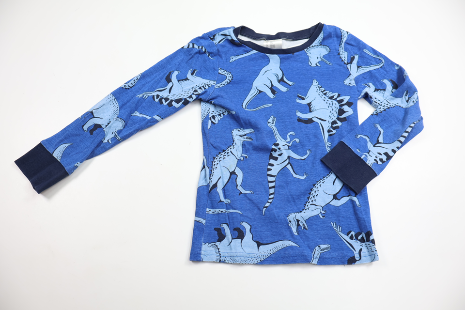 Pyjamaströja med dinosaurier från H&M - Storlek 110/116 - Blå