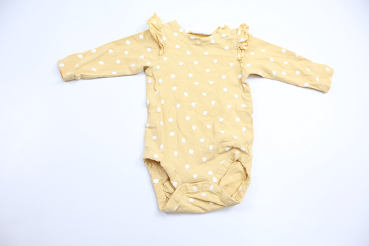 Polka dot bodysuit from Kappahl - Size 62 - Yellow