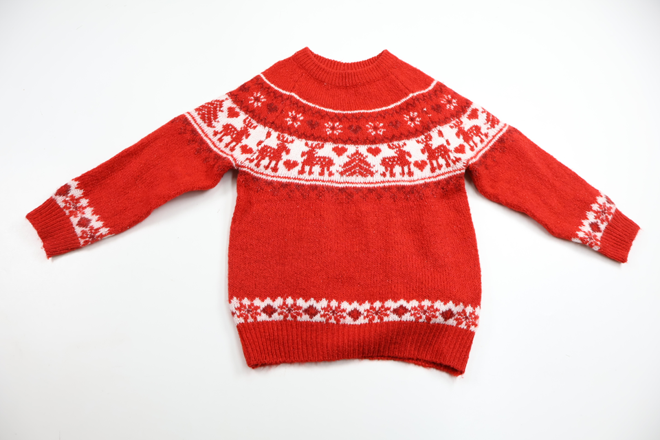 Stickad tröja från So Cute - Storlek 92 - Röd