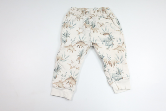 Hose mit Dinosaurier-Motiv von Newbie – Größe 80 – Weiß