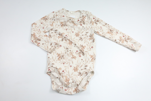 Body von Newbie – Größe 86 – Cremeweiß