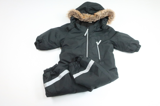 Fleece-lined winter overalls from H&M - Size 74 - Black