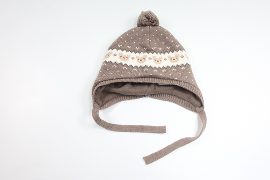 Fleecegefütterte Mütze von H&MM - Größe 98/104 - Beige