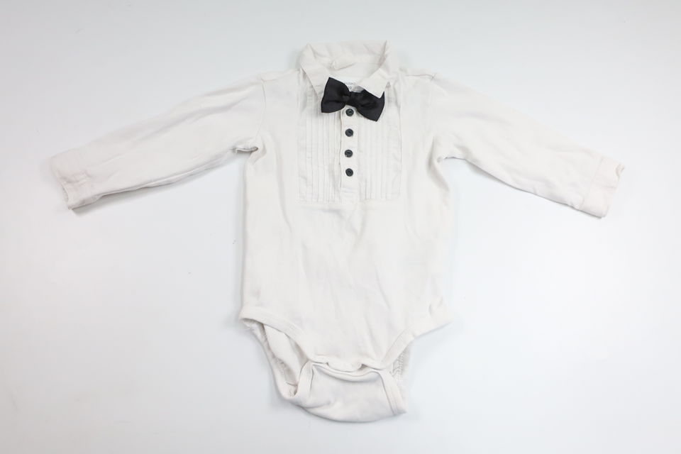Bodysuit with bow tie from H&M - Size 80 - White