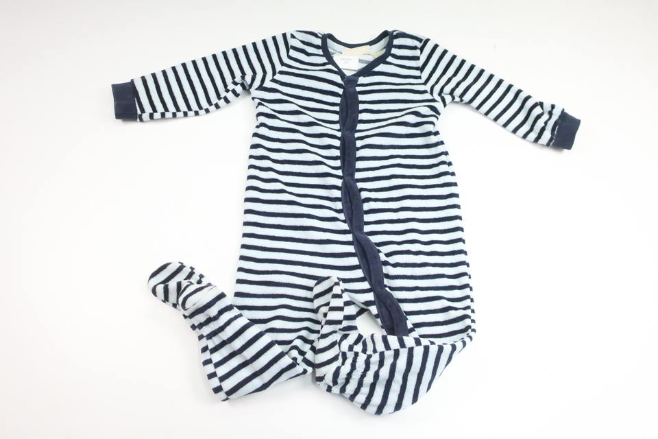 Fleece-Pyjama von Lupilu – Größe 74/80 – Weiß