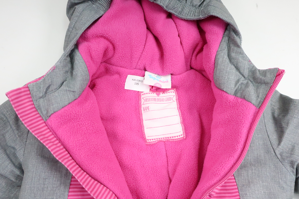 Fleece-lined winter overalls from Topomini - Size 80 - Grey