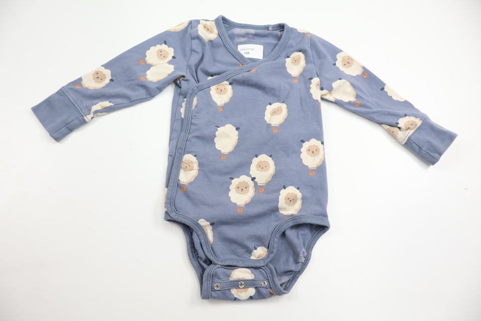 Wrap bodysuit from Lindex - Size 68 - Blue